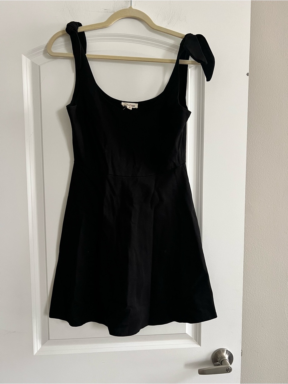 Rolla Coster Black Mini Dress with Tie Shoulder